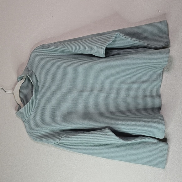 Madewell mockneck horizontal ribbed sweater size Medium. - Picture 3 of 11